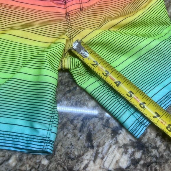 Hurley Shoreline Rainbow Striped Board Shorts - Picture 3 of 9